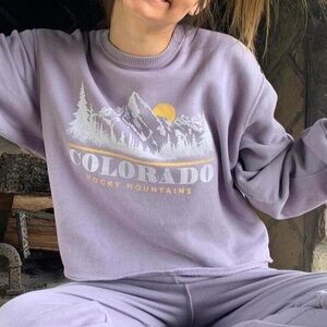 SOLD- Cropped Colorado Sweatshirt